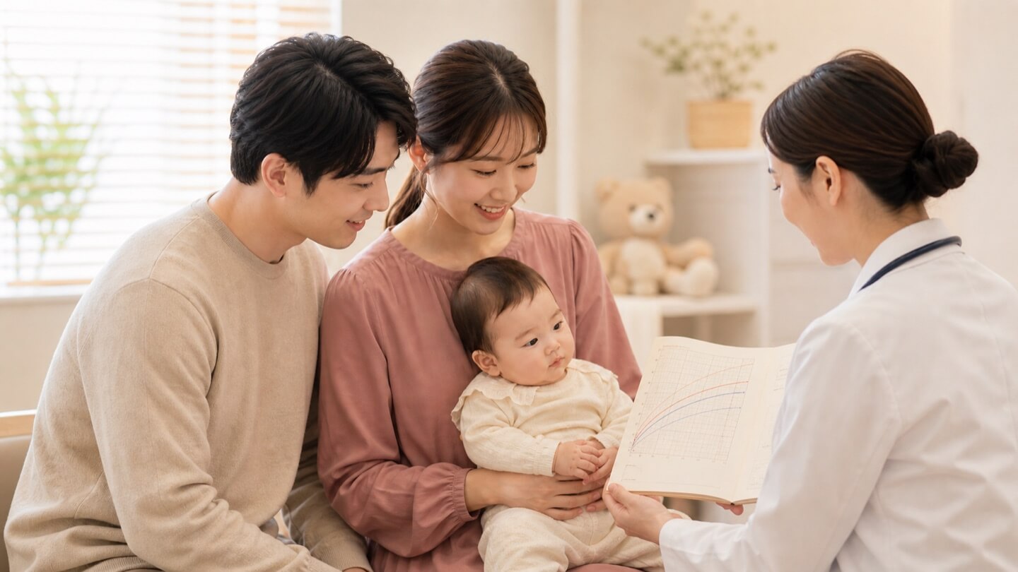 赤ちゃんの成長曲線の見方｜母子手帳で確認したい身長・体重の変化と受診の目安
