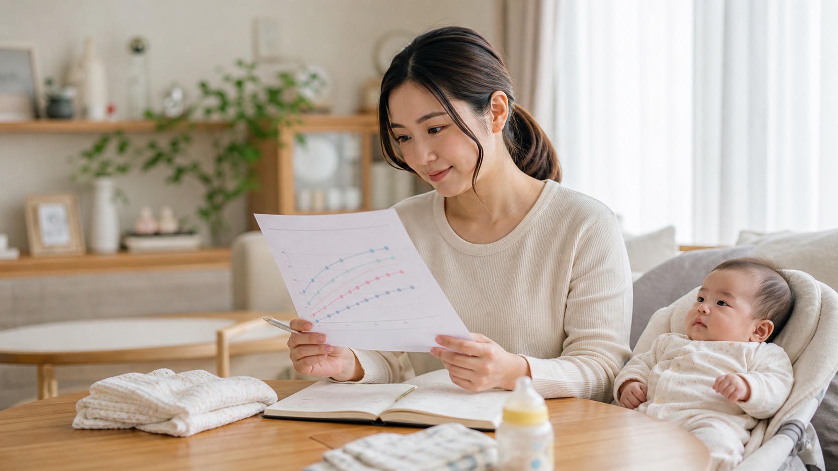 成長曲線パーセンタイルの見方｜3・10・50・90の意味と母子手帳で見るポイント