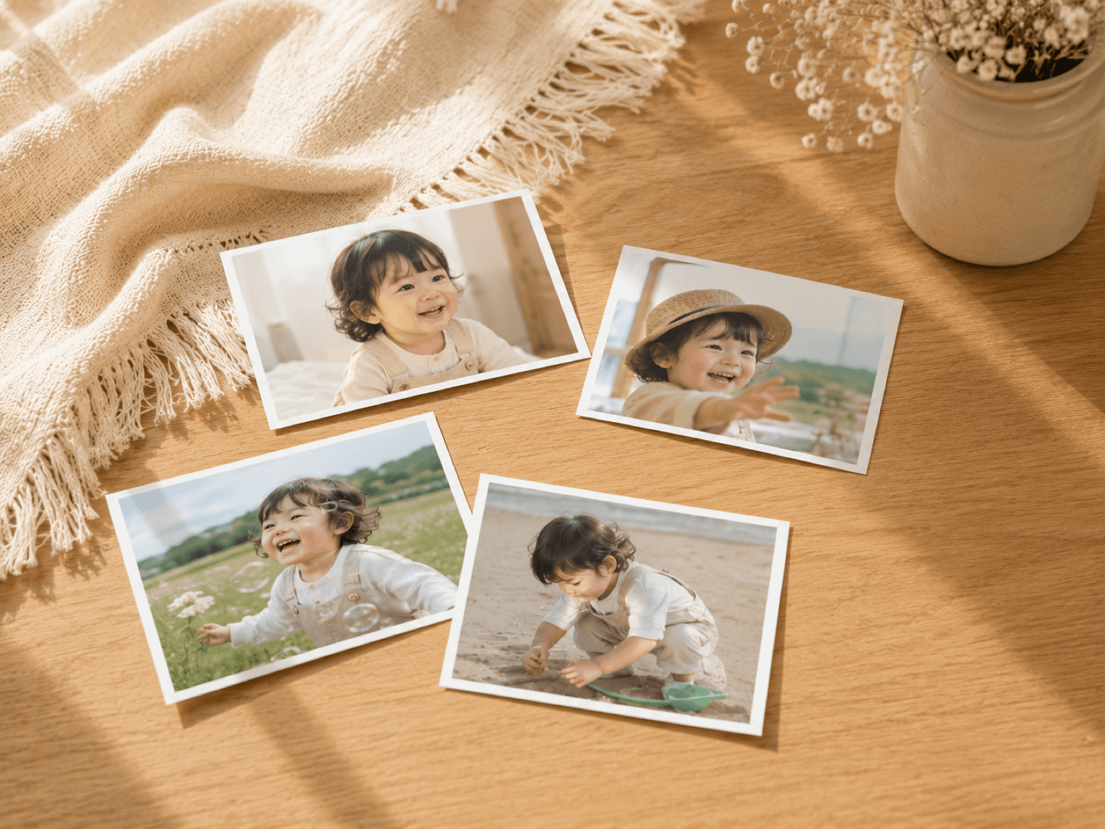 아기 사진 6인치 인화